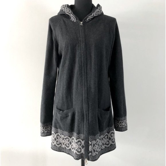 Womens Aventura Berlin Hooded Organic cotton blend zip up Cardigan size M - Picture 1 of 12